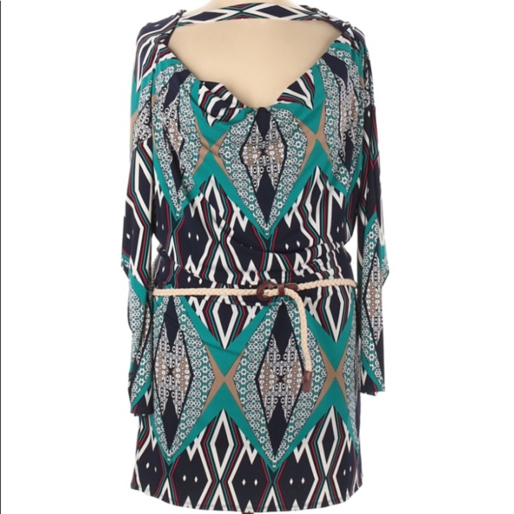 LAUNDRY BY DESIGN BELTED TUNIC/DRESS